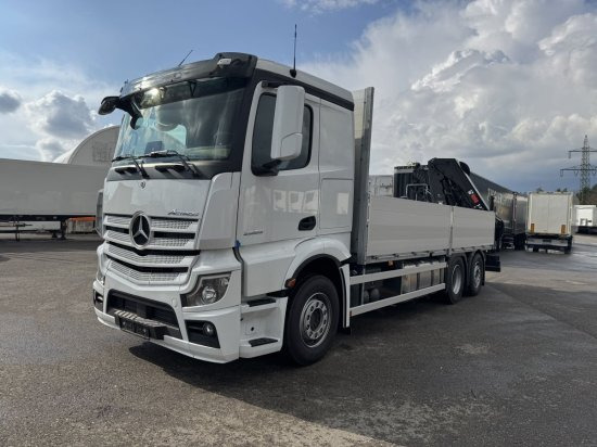 Mercedes-Benz Actros 2653, Retarder, Pritsche, Hiab Hipro 232 ES5 - شاحنات مسطحة, شاحنة كرين: صورة 3 Mercedes-Benz Actros 2653, Retarder, Pritsche, Hiab Hipro 232 ES5 - شاحنات مسطحة, شاحنة كرين: صورة 3