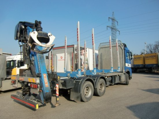 Mercedes-Benz Arocs 3353 6x4 Holztransp., Palfinger Kran Epsilon - شاحنة قطع الأشجار, شاحنة كرين: صورة 4 Mercedes-Benz Arocs 3353 6x4 Holztransp., Palfinger Kran Epsilon - شاحنة قطع الأشجار, شاحنة كرين: صورة 4