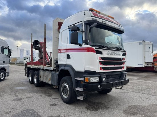 Scania G490 6X6 Blatt-Blatt Penz Kran 12.Z8.70 - شاحنة قطع الأشجار, شاحنة كرين: صورة 1 Scania G490 6X6 Blatt-Blatt Penz Kran 12.Z8.70 - شاحنة قطع الأشجار, شاحنة كرين: صورة 1
