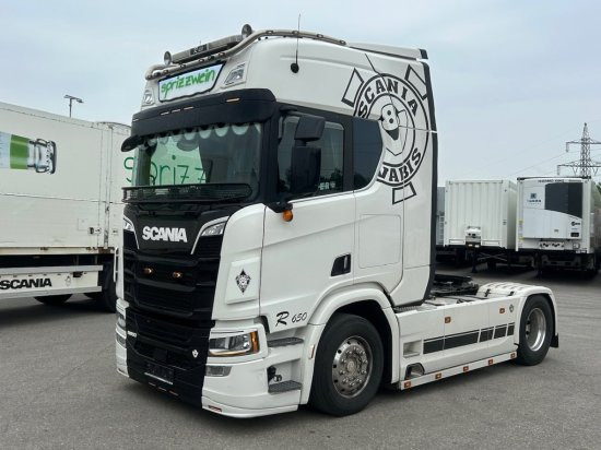 Scania R650 4x2, E6d, Leder, Voll-Luft, Standklima, Schubbodenhydraulik, Opticruse - مقطورة السحب: صورة 1 Scania R650 4x2, E6d, Leder, Voll-Luft, Standklima, Schubbodenhydraulik, Opticruse - مقطورة السحب: صورة 1