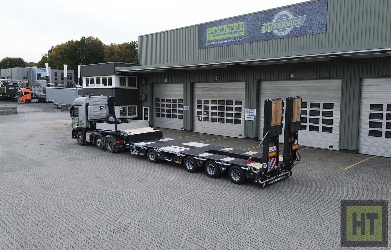 Faymonville 4-(1+3)-Achs-Tele-Semi-Radmulden-Rampen zg - نصف مقطورة بلودر منخفض: صورة 1 Faymonville 4-(1+3)-Achs-Tele-Semi-Radmulden-Rampen zg - نصف مقطورة بلودر منخفض: صورة 1