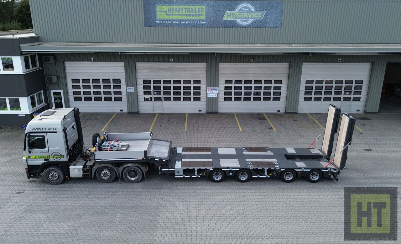 Faymonville 4-(2+2)-Achs-Tele-Semi m. Radmulden u. Rampen - نصف مقطورة بلودر منخفض: صورة 2 Faymonville 4-(2+2)-Achs-Tele-Semi m. Radmulden u. Rampen - نصف مقطورة بلودر منخفض: صورة 2