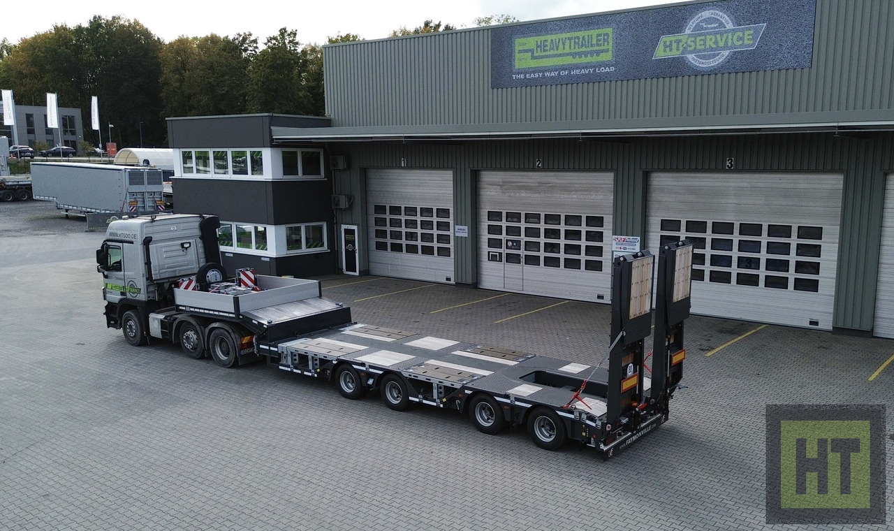 Faymonville 4-(2+2)-Achs-Tele-Semi m. Radmulden u. Rampen - نصف مقطورة بلودر منخفض: صورة 1 Faymonville 4-(2+2)-Achs-Tele-Semi m. Radmulden u. Rampen - نصف مقطورة بلودر منخفض: صورة 1