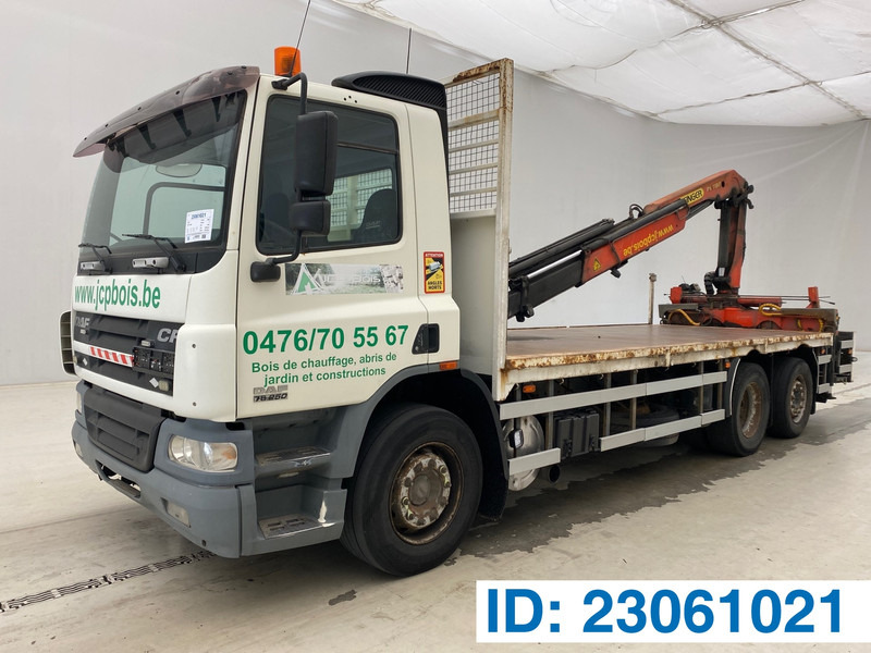 DAF CF75.250 - 6x2* - شاحنات مسطحة, شاحنة كرين: صورة 1 DAF CF75.250 - 6x2* - شاحنات مسطحة, شاحنة كرين: صورة 1