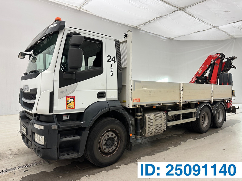 Iveco Stralis 420 - 6x2 - شاحنات مسطحة, شاحنة كرين: صورة 1 Iveco Stralis 420 - 6x2 - شاحنات مسطحة, شاحنة كرين: صورة 1
