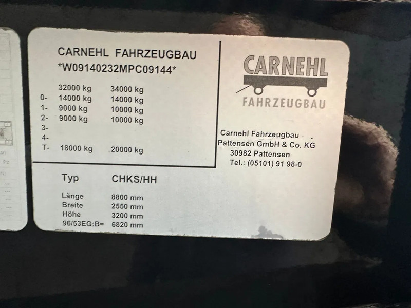 نصف مقطورة قلابة Carnehl CHKS/HH 2 ASSER KIPPER KIPPER/TIPPER /OPLEGGER/AUFLIEGER/TRAILER: صورة 17