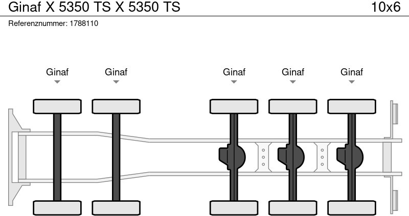 شاحنة قلاب Ginaf X 5350 TS X 5350 TS: صورة 7 شاحنة قلاب Ginaf X 5350 TS X 5350 TS: صورة 7