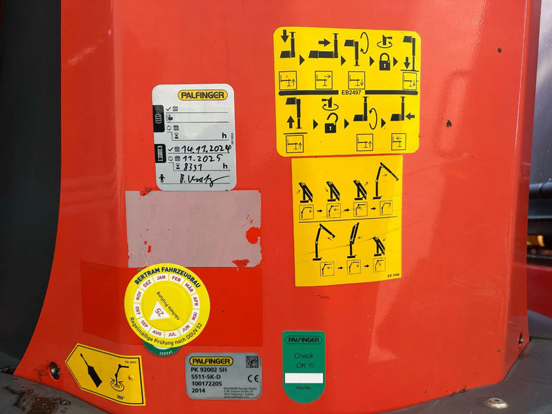 شاحنة كرين MAN 35.480 8X4H-6 BL MET PALFINGER PK92002-SH H KRAAN / KRAN / CRANE / GRUA: صورة 20