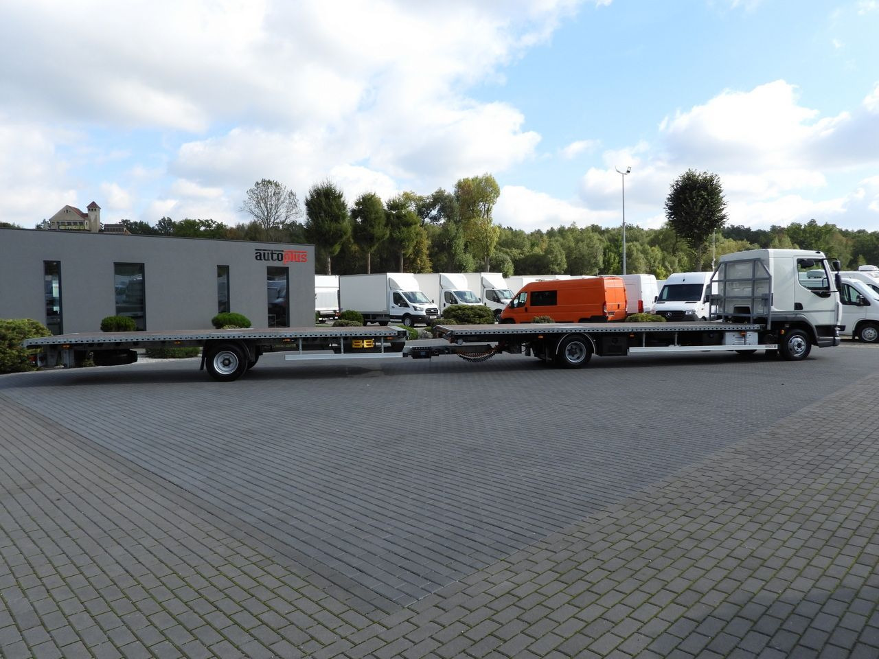 ناقلة حاويات/ شاحنة حاويات DAF LF 230 CONTAINER CARRIER PLATFORM + TRAILER WEBASTO CRUISE CONTROL LED LIGHTS PNEUMATICS AUTOMATIC TRANSMISSION  TWIN WHEELS AIR CONDITIONING  230HP: صورة 30