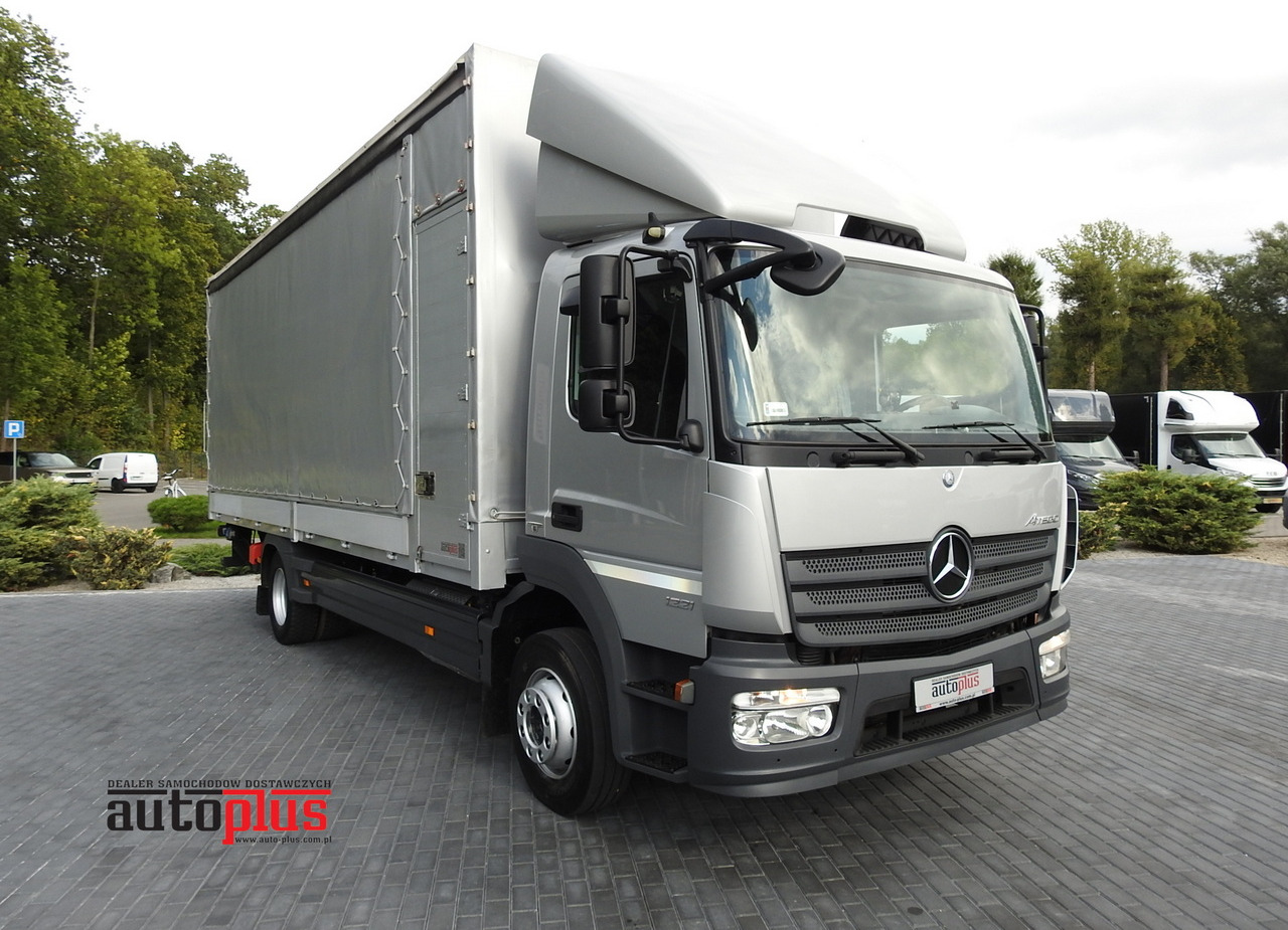 MERCEDES ATEGO 1221 TARPAULIN LIFT 16 PALLETS WEBASTO AIR CONDITIONING PNEUMATICS TWIN WHEELS 230HP - شاحنة مغلقة بستائر جانبية: صورة 1 MERCEDES ATEGO 1221 TARPAULIN LIFT 16 PALLETS WEBASTO AIR CONDITIONING PNEUMATICS TWIN WHEELS 230HP - شاحنة مغلقة بستائر جانبية: صورة 1