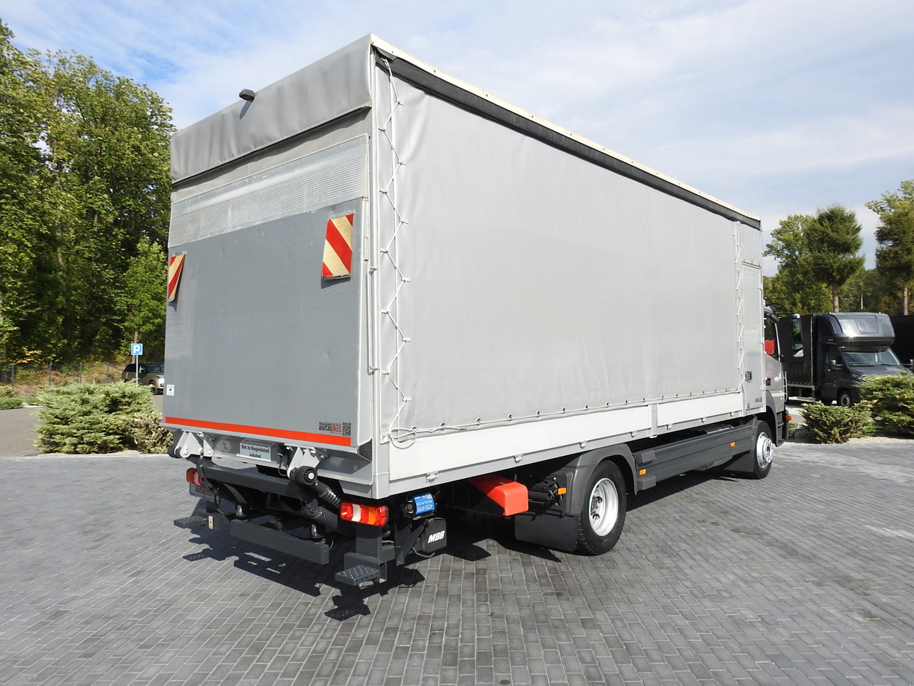 MERCEDES ATEGO 1221 TARPAULIN LIFT 16 PALLETS WEBASTO AIR CONDITIONING PNEUMATICS TWIN WHEELS  230HP - شاحنة مغلقة بستائر جانبية: صورة 3 MERCEDES ATEGO 1221 TARPAULIN LIFT 16 PALLETS WEBASTO AIR CONDITIONING PNEUMATICS TWIN WHEELS  230HP - شاحنة مغلقة بستائر جانبية: صورة 3