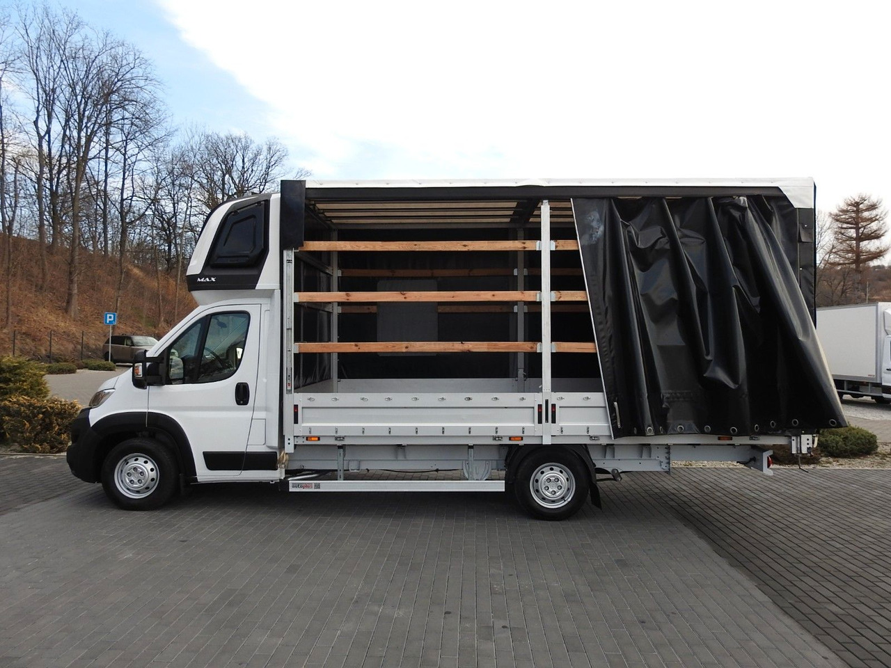 شاحنة مغلقة بستائر جانبية للبيع  Opel MOVANO  PRITSCHE PLANE 10 PALETTEN WEBASTO  A/C: صورة 8