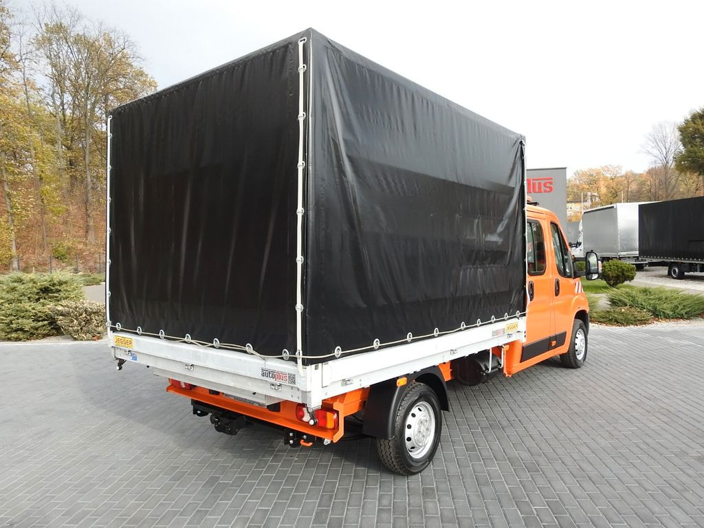 Peugeot BOXER PRITSCHE PLANE DOPPELKABINE DOKA 7 SITZE - شاحنة مغلقة بستائر جانبية, الشاحنات الصغيرة كابينة مزدوجة: صورة 3 Peugeot BOXER PRITSCHE PLANE DOPPELKABINE DOKA 7 SITZE - شاحنة مغلقة بستائر جانبية, الشاحنات الصغيرة كابينة مزدوجة: صورة 3