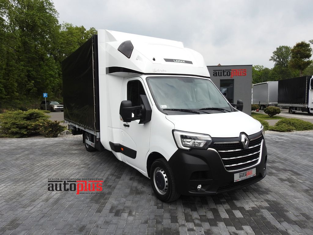 Renault MASTER PRITSCHE PLANE 10 PALETTEN WEBASTO A/C - شاحنة مغلقة بستائر جانبية, الشاحنات الصغيرة كابينة مزدوجة: صورة 1 Renault MASTER PRITSCHE PLANE 10 PALETTEN WEBASTO A/C - شاحنة مغلقة بستائر جانبية, الشاحنات الصغيرة كابينة مزدوجة: صورة 1