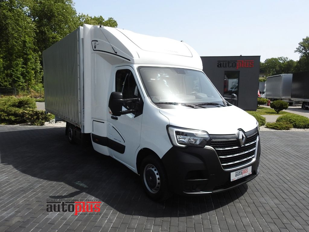 Renault MASTER PRITSCHE PLANE 10 PALETTEN WEBASTO - شاحنة مغلقة بستائر جانبية, الشاحنات الصغيرة كابينة مزدوجة: صورة 1 Renault MASTER PRITSCHE PLANE 10 PALETTEN WEBASTO - شاحنة مغلقة بستائر جانبية, الشاحنات الصغيرة كابينة مزدوجة: صورة 1
