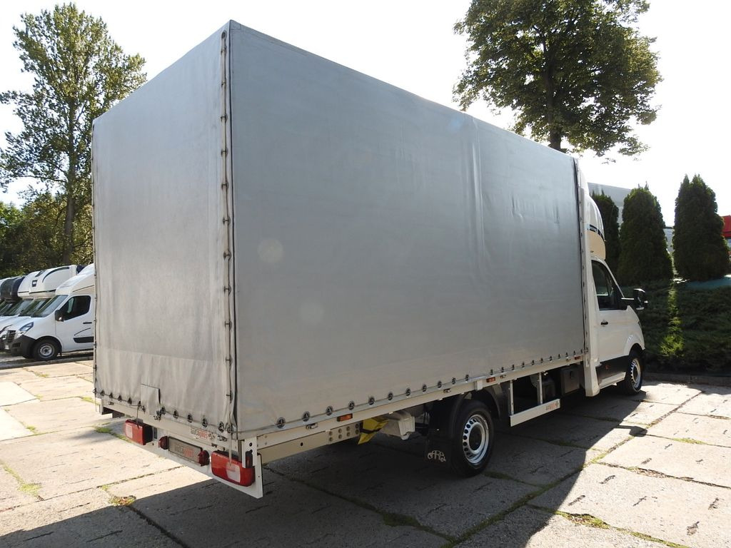 شاحنة مغلقة بستائر جانبية, الشاحنات الصغيرة كابينة مزدوجة Volkswagen CRAFTER PRITSCHE PLANE 10 PALETTEN WEBASTO A/C: صورة 13