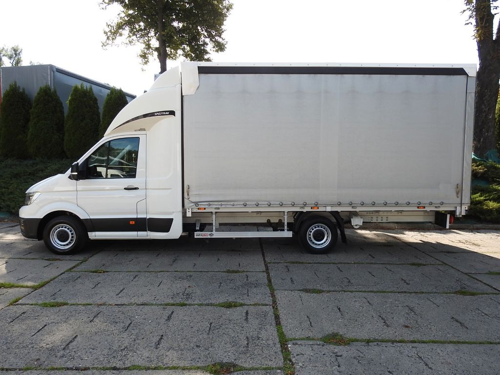 شاحنة مغلقة بستائر جانبية, الشاحنات الصغيرة كابينة مزدوجة Volkswagen CRAFTER PRITSCHE PLANE 10 PALETTEN WEBASTO A/C: صورة 9