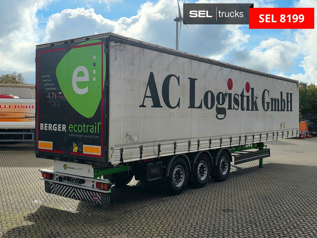 Berger SAPL24 / Coilmulde / 5.560 kg LEERGEWICHT - نصف مقطورة بستائر جانبية: صورة 5 Berger SAPL24 / Coilmulde / 5.560 kg LEERGEWICHT - نصف مقطورة بستائر جانبية: صورة 5