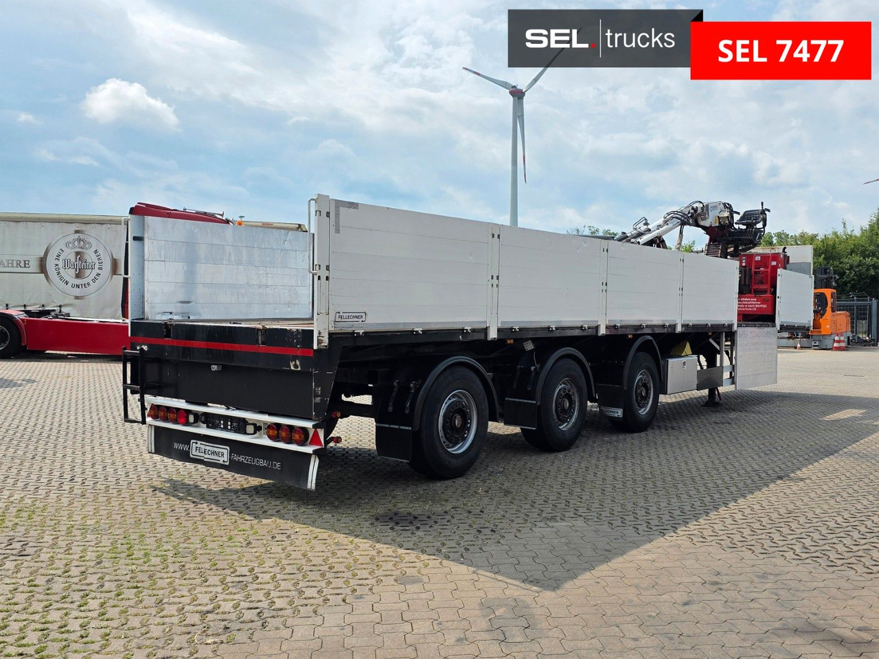 Fellechner SB31-L36 / Rollkran / Lenkachse - نصف مقطورة مسطحة: صورة 5 Fellechner SB31-L36 / Rollkran / Lenkachse - نصف مقطورة مسطحة: صورة 5