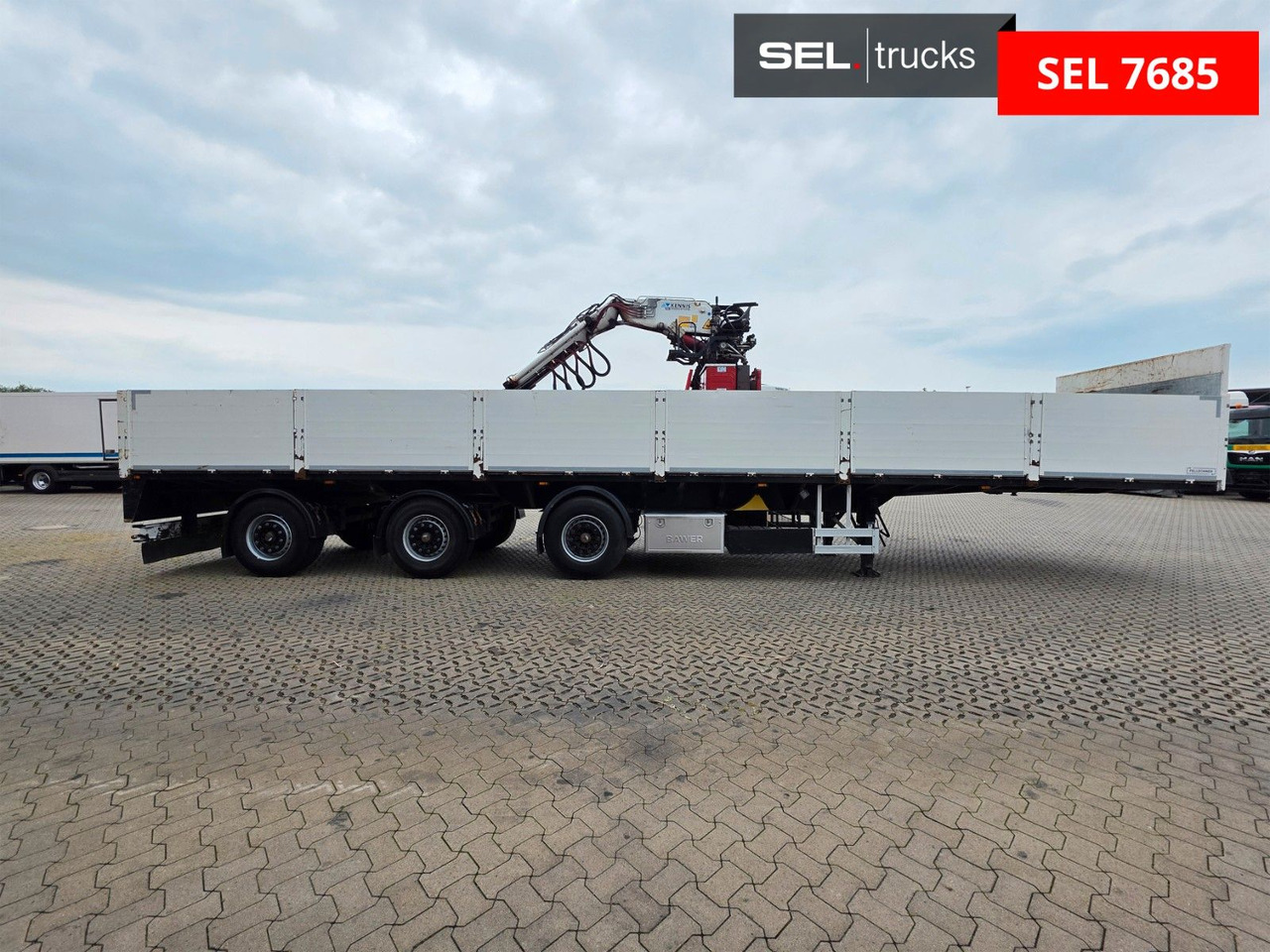 Fellechner SB31-L36 / Rollkran / Lenkachse - نصف مقطورة مسطحة: صورة 4 Fellechner SB31-L36 / Rollkran / Lenkachse - نصف مقطورة مسطحة: صورة 4