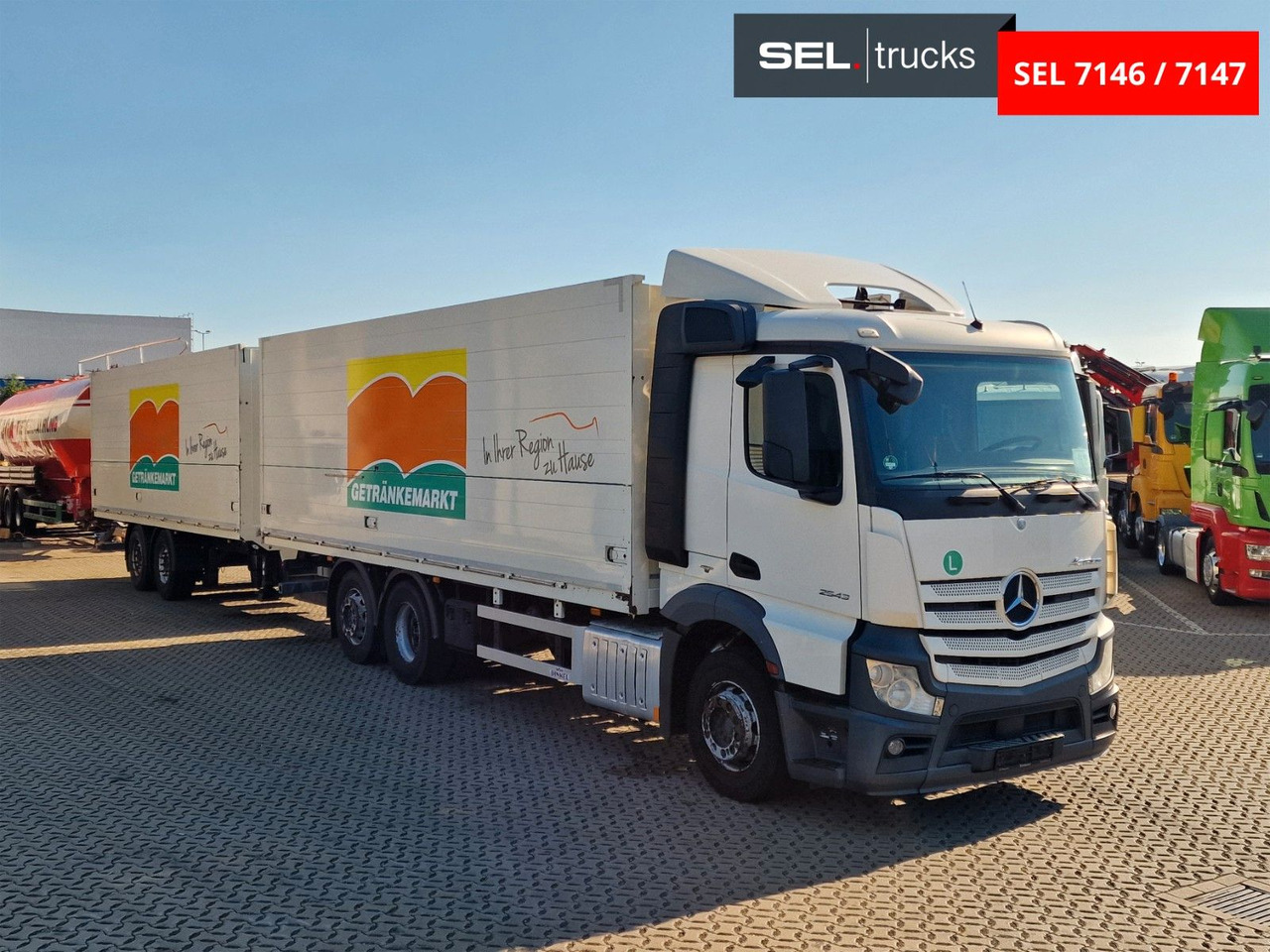 Mercedes-Benz Actros 2543 / Retarder / Lenkachse / Liftachse - شاحنة مشروبات: صورة 3 Mercedes-Benz Actros 2543 / Retarder / Lenkachse / Liftachse - شاحنة مشروبات: صورة 3