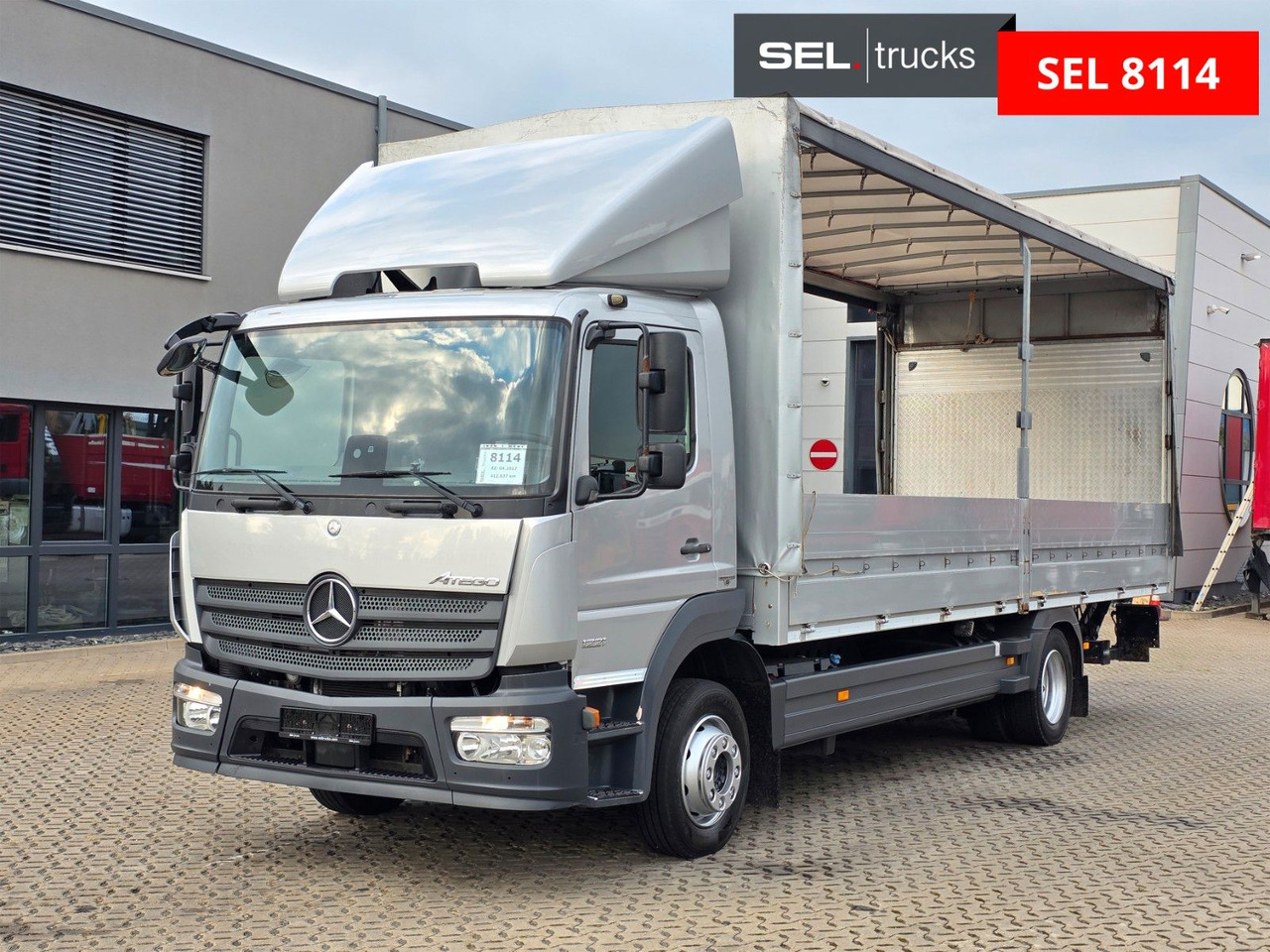 Mercedes-Benz Atego 1221 / Ladebordwand - شاحنة ذات ستائر جانبية: صورة 1 Mercedes-Benz Atego 1221 / Ladebordwand - شاحنة ذات ستائر جانبية: صورة 1