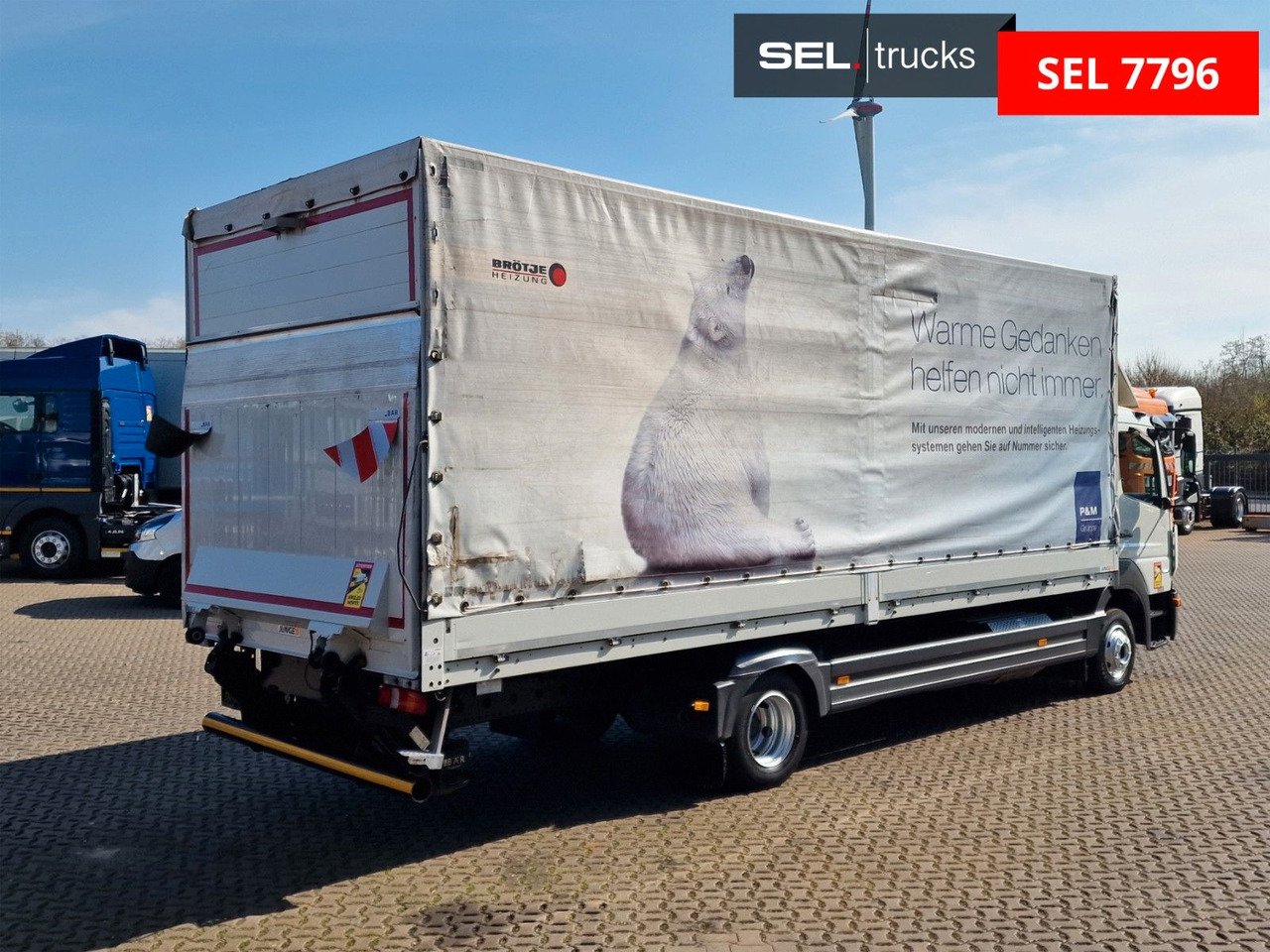 Mercedes-Benz Atego 1221 / Ladebordwand - شاحنة ذات ستائر جانبية: صورة 5 Mercedes-Benz Atego 1221 / Ladebordwand - شاحنة ذات ستائر جانبية: صورة 5