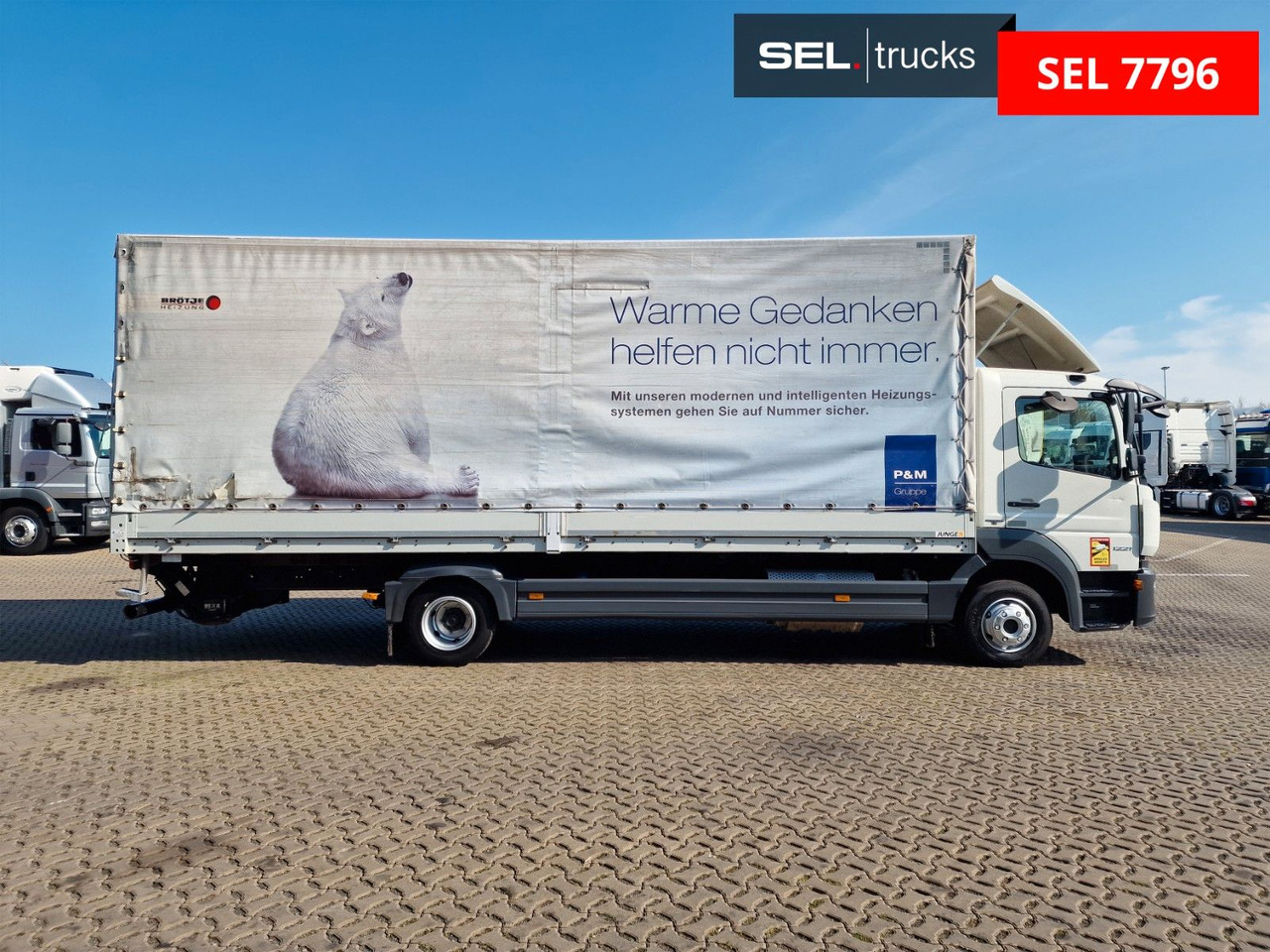 Mercedes-Benz Atego 1221 / Ladebordwand - شاحنة ذات ستائر جانبية: صورة 4 Mercedes-Benz Atego 1221 / Ladebordwand - شاحنة ذات ستائر جانبية: صورة 4