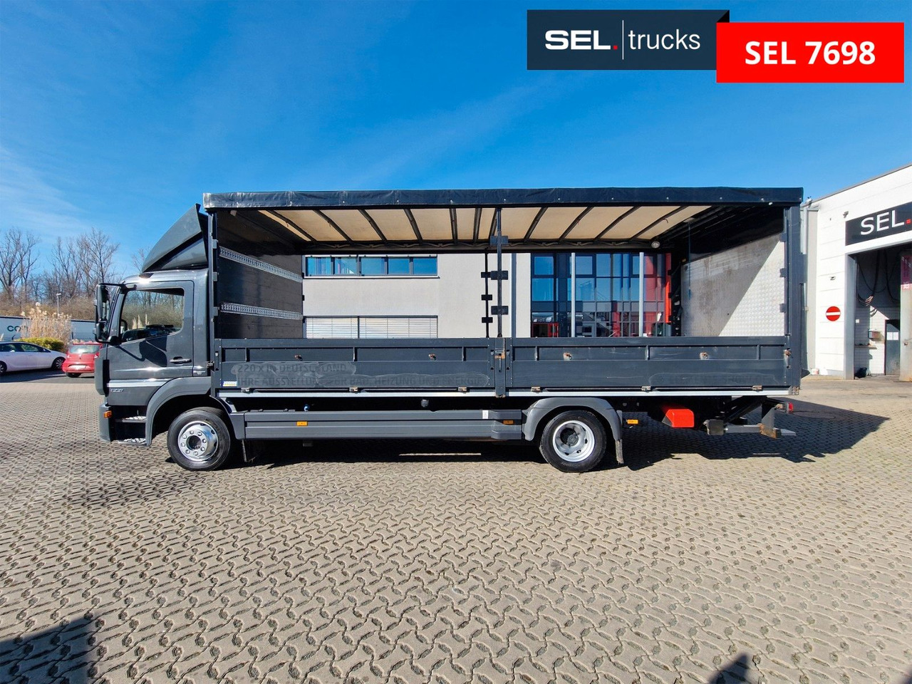 شاحنة ذات ستائر جانبية Mercedes-Benz Atego 1221 / Ladebordwand: صورة 8