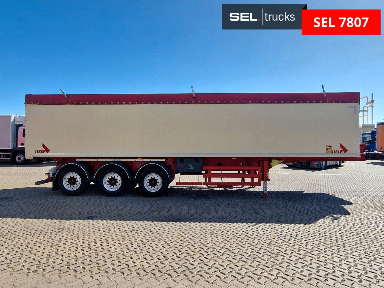 Stas S300CX / Alu-Felgen / EX II, FL, OX, AT / 50m³ - نصف مقطورة قلابة: صورة 4 Stas S300CX / Alu-Felgen / EX II, FL, OX, AT / 50m³ - نصف مقطورة قلابة: صورة 4