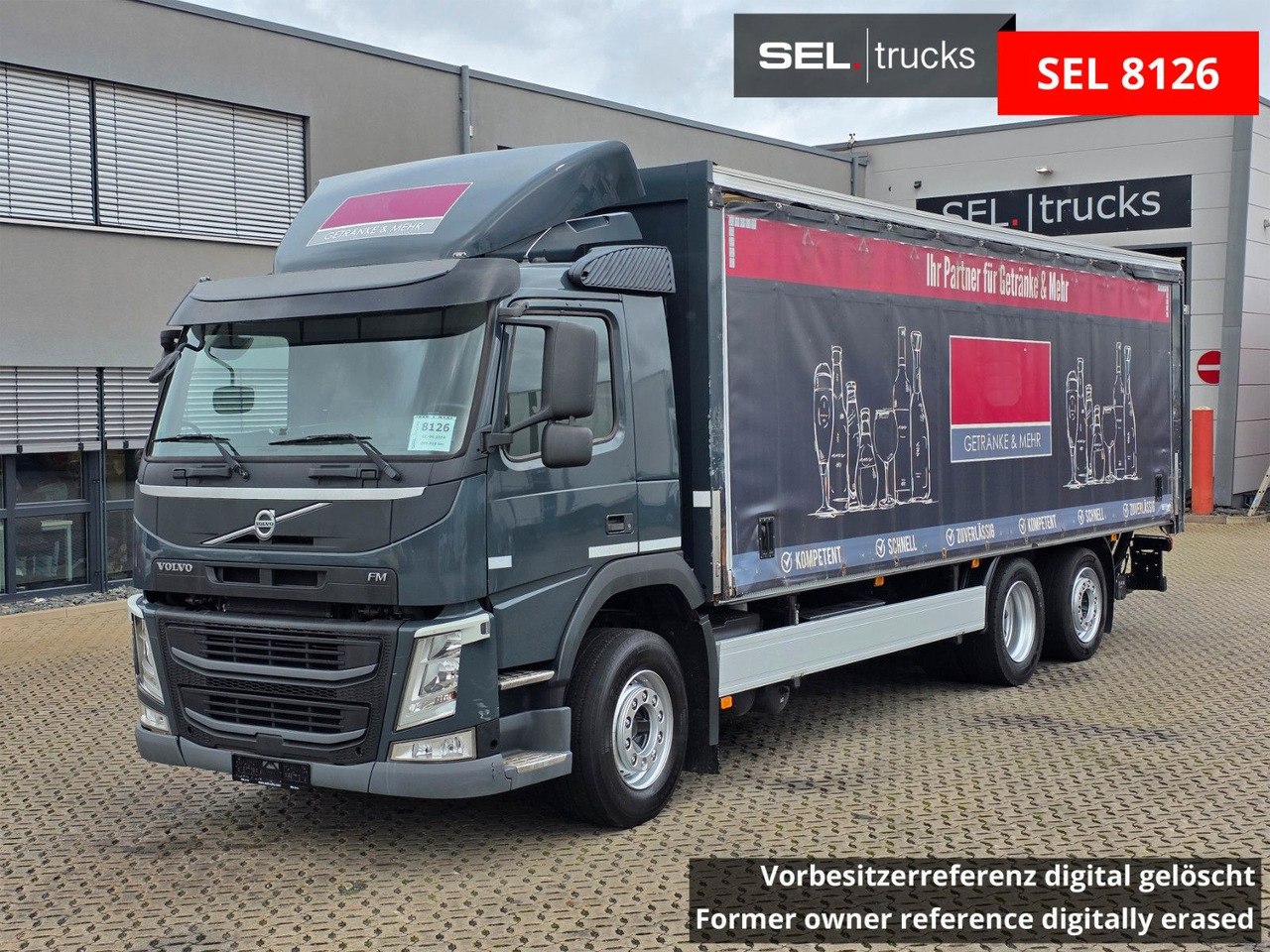 Volvo FM 410 / Ladebordwand / Lenkachse - شاحنة ذات ستائر جانبية: صورة 1 Volvo FM 410 / Ladebordwand / Lenkachse - شاحنة ذات ستائر جانبية: صورة 1
