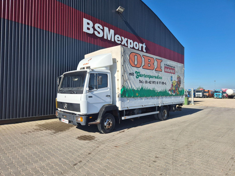 Mercedes-Benz 814 - شاحنة ذات ستائر جانبية: صورة 1 Mercedes-Benz 814 - شاحنة ذات ستائر جانبية: صورة 1