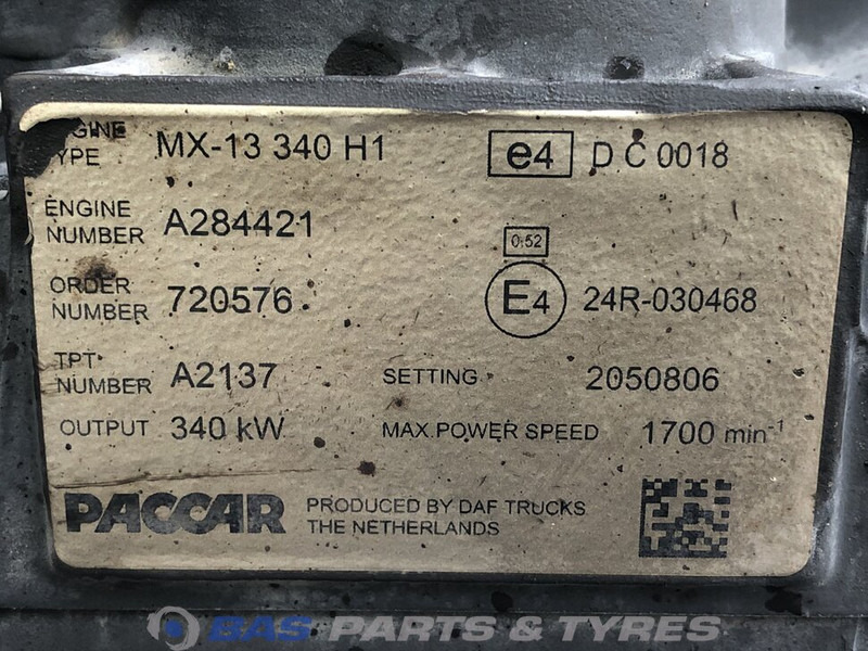 DAF CF Euro 6 Motor DAF MX13 340 H1 1926342 - محرك - شاحنة: صورة 5 DAF CF Euro 6 Motor DAF MX13 340 H1 1926342 - محرك - شاحنة: صورة 5