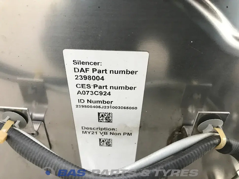 DAF Uitlaatdemper DAF 2398004 - علبة العادم - شاحنة: صورة 5 DAF Uitlaatdemper DAF 2398004 - علبة العادم - شاحنة: صورة 5