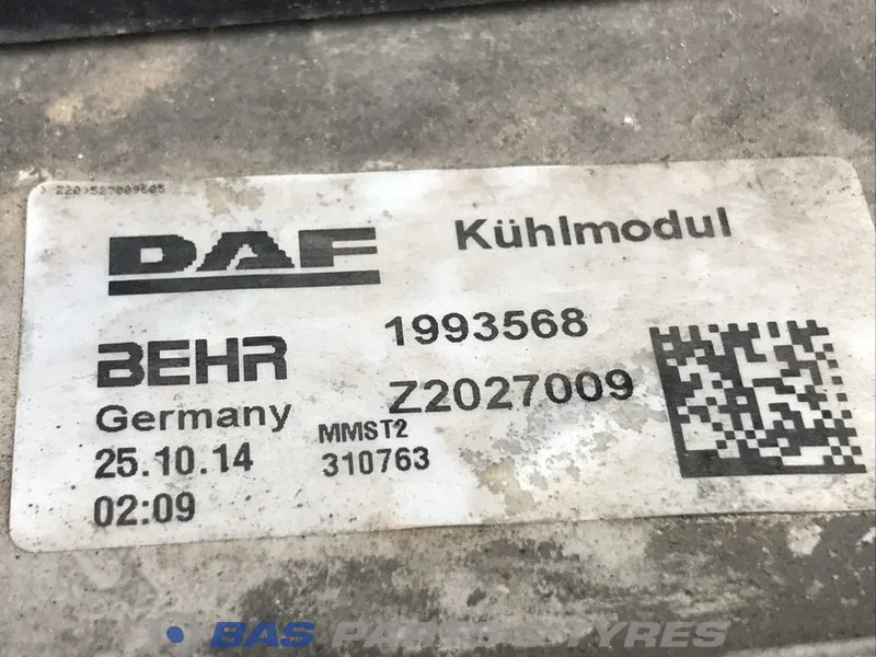 DAF XF106 Koelerpakket DAF MX13 375 H1 1909450 - مشعاع - شاحنة: صورة 4 DAF XF106 Koelerpakket DAF MX13 375 H1 1909450 - مشعاع - شاحنة: صورة 4