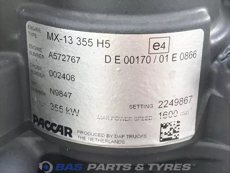 DAF XG+ Motor DAF MX13 355 H5 2304398 - محرك - شاحنة: صورة 5 DAF XG+ Motor DAF MX13 355 H5 2304398 - محرك - شاحنة: صورة 5