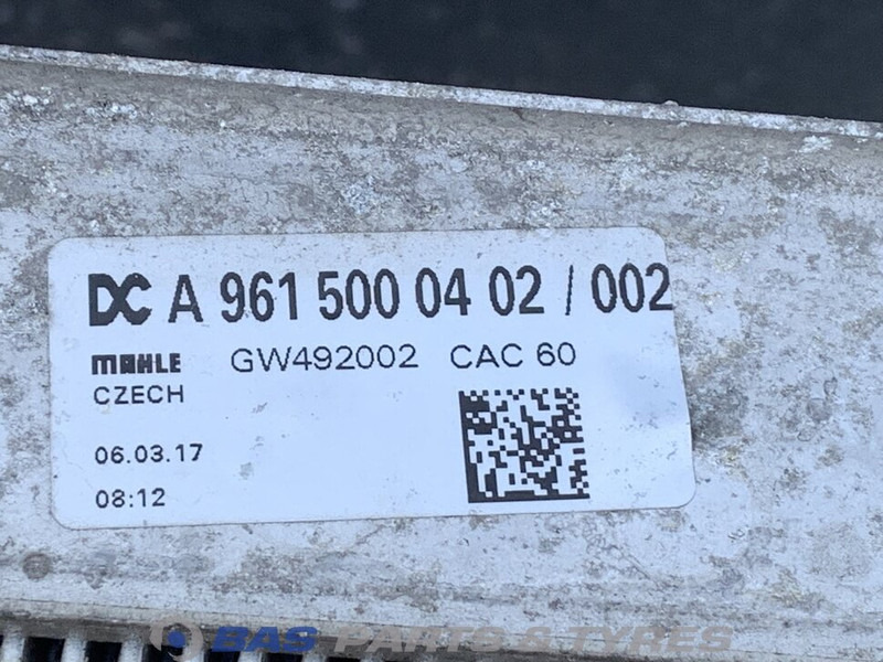 Mercedes-Benz Intercooler Mercedes A 961 500 04 02 - مبرد هواء الشحن - شاحنة: صورة 3 Mercedes-Benz Intercooler Mercedes A 961 500 04 02 - مبرد هواء الشحن - شاحنة: صورة 3