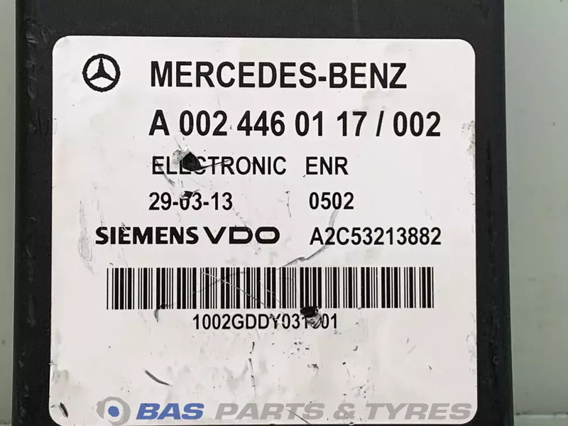 Mercedes-Benz Regeleenheid Axor Mercedes A 002 446 01 17 - وحدة إي سي يو - شاحنة: صورة 3 Mercedes-Benz Regeleenheid Axor Mercedes A 002 446 01 17 - وحدة إي سي يو - شاحنة: صورة 3