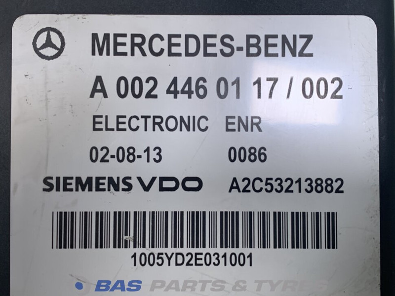 Mercedes-Benz Regeleenheid Axor Mercedes A 002 446 01 17 - وحدة إي سي يو - شاحنة: صورة 4 Mercedes-Benz Regeleenheid Axor Mercedes A 002 446 01 17 - وحدة إي سي يو - شاحنة: صورة 4