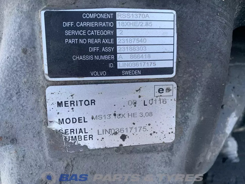Meritor Differentieel Volvo RSS1370A 23194000 - ترس تفاضلي - شاحنة: صورة 5 Meritor Differentieel Volvo RSS1370A 23194000 - ترس تفاضلي - شاحنة: صورة 5