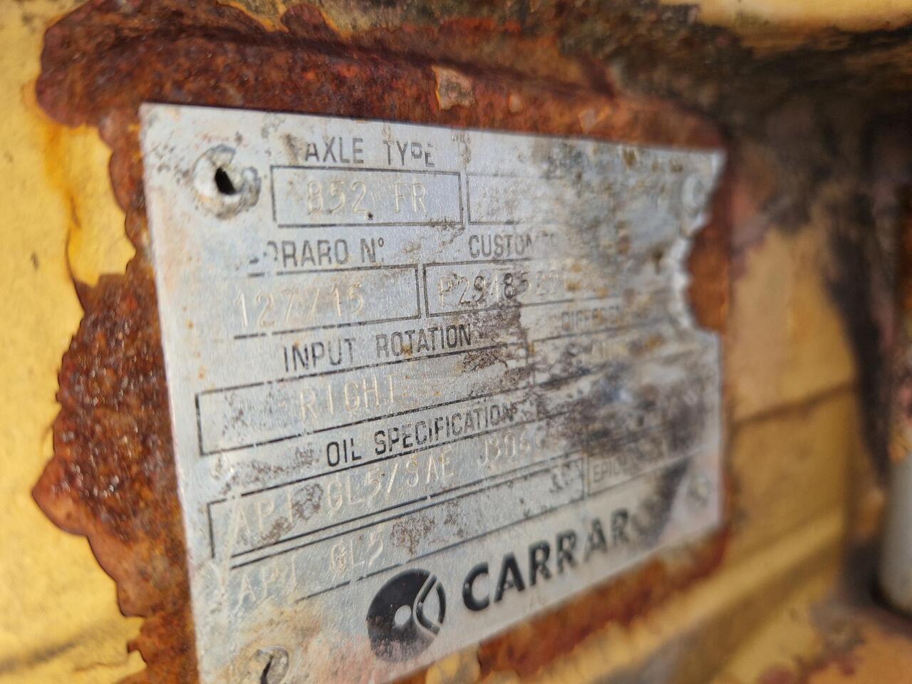 EJES CARRARO 852 FR PAR CASE 1288 - المحور و قطع الغيار - آلات الإنشاء: صورة 3 EJES CARRARO 852 FR PAR CASE 1288 - المحور و قطع الغيار - آلات الإنشاء: صورة 3