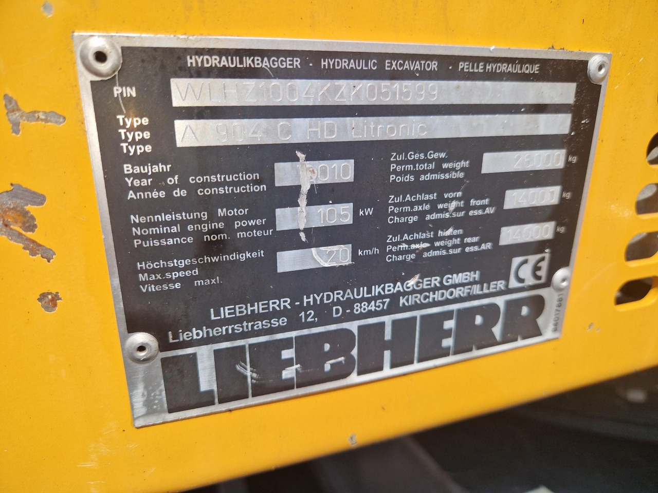 آلة التعامل مع النفايات LIEBHERR A904C (2010): صورة 6