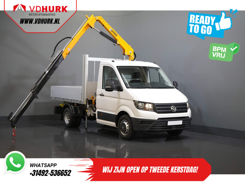 Volkswagen Crafter 50 165 pk Effer 352S Kraan/ Crane/ Kran/ Autokran/ PTO/ Open laadbak/ Dubbel Lucht - شاحنة توصيل مغلقة: صورة 1 Volkswagen Crafter 50 165 pk Effer 352S Kraan/ Crane/ Kran/ Autokran/ PTO/ Open laadbak/ Dubbel Lucht - شاحنة توصيل مغلقة: صورة 1