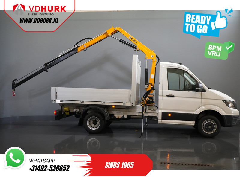 Volkswagen Crafter 50 165 pk Effer 352S Kraan/ Crane/ Kran/ Autokran/ PTO/ Open laadbak/ Dubbel Lucht - شاحنة توصيل مفتوحة: صورة 2 Volkswagen Crafter 50 165 pk Effer 352S Kraan/ Crane/ Kran/ Autokran/ PTO/ Open laadbak/ Dubbel Lucht - شاحنة توصيل مفتوحة: صورة 2