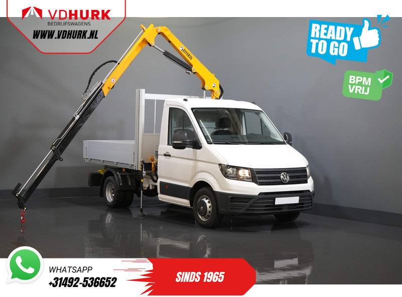 Volkswagen Crafter 50 165 pk Effer 352S Kraan/ Crane/ Kran/ Autokran/ PTO/ Open laadbak/ Dubbel Lucht - شاحنة توصيل مغلقة: صورة 1 Volkswagen Crafter 50 165 pk Effer 352S Kraan/ Crane/ Kran/ Autokran/ PTO/ Open laadbak/ Dubbel Lucht - شاحنة توصيل مغلقة: صورة 1