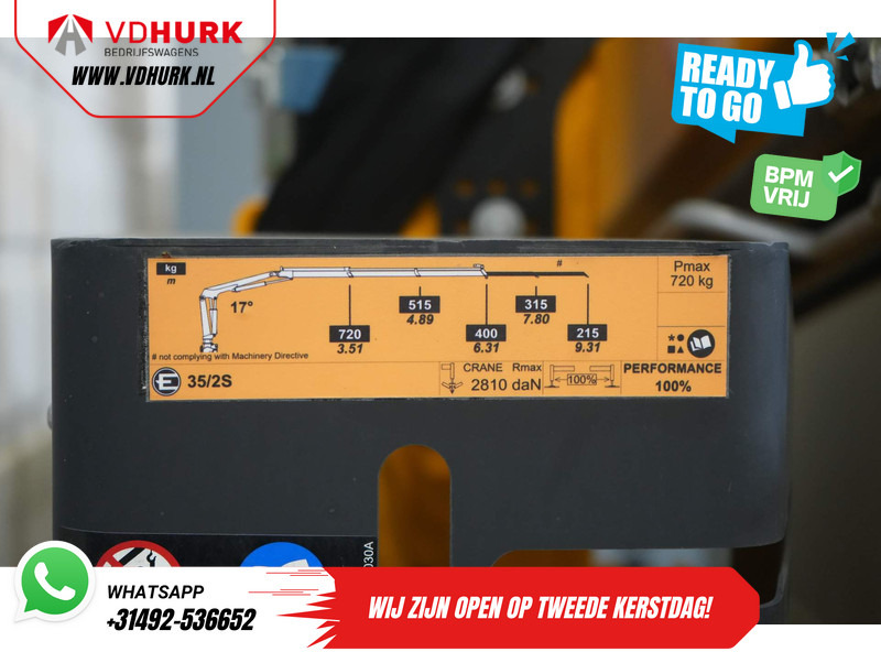 شاحنة توصيل مغلقة Volkswagen Crafter 50 165 pk Effer 352S Kraan/ Crane/ Kran/ Autokran/ PTO/ Open laadbak/ Dubbel Lucht: صورة 14 شاحنة توصيل مغلقة Volkswagen Crafter 50 165 pk Effer 352S Kraan/ Crane/ Kran/ Autokran/ PTO/ Open laadbak/ Dubbel Lucht: صورة 14