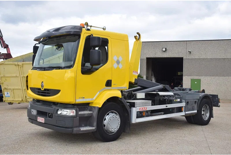 Renault Midlum 270 - شاحنة برافعة خطافية: صورة 1 Renault Midlum 270 - شاحنة برافعة خطافية: صورة 1