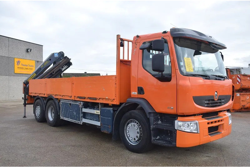 Renault Premium 410 - شاحنات مسطحة, شاحنة كرين: صورة 4 Renault Premium 410 - شاحنات مسطحة, شاحنة كرين: صورة 4