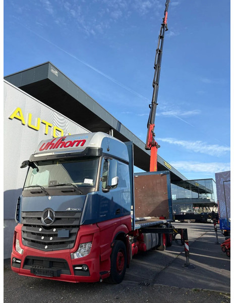 Mercedes-Benz Actros 2548 6X2 + Aanhanger*Palfinger crane*Cruise control*Airco* - شاحنة ذات ستائر جانبية, شاحنة كرين: صورة 2 Mercedes-Benz Actros 2548 6X2 + Aanhanger*Palfinger crane*Cruise control*Airco* - شاحنة ذات ستائر جانبية, شاحنة كرين: صورة 2