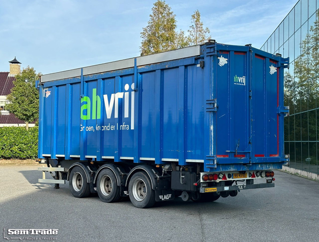 LAG M-3-24 + Piet Ruizeveld DS Lift Axle 72.000 KM Super Condition - مقطورة قلابة زراعية/ شاحنة قلابة: صورة 3 LAG M-3-24 + Piet Ruizeveld DS Lift Axle 72.000 KM Super Condition - مقطورة قلابة زراعية/ شاحنة قلابة: صورة 3
